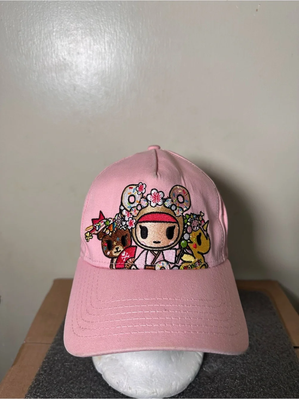 Tokidoki X New Era Women’s Pink Embroidered Hat Multicolor Brim OSFM SnapBack